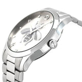 Gucci G Timeless Silver Dial Silver Steel Strap Watch For Women - YA1264126