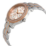 Guess Enchanting Diamonds Silver Dial Two Tone Steel Strap Watch for Women - W0305L3