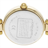 Coach Park Diamonds Gold Dial Gold Steel Strap Watch for Women - 14503171