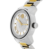 Movado Bold Silver Dial Two Tone Steel Strap Watch For Women - 3600256