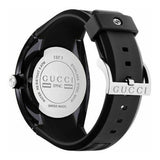 Gucci Sync XXL Quartz Black Dial Black Rubber Strap Watch For Men - YA137101