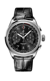 Breitling Premier B01 Chronograph 42 Black Dial Black Leather Strap Watch for Men - AB0145221B1P1