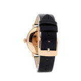 Swarovski Crystalline Hours Black Dial Black Leather Strap Watch for Women - 5295377