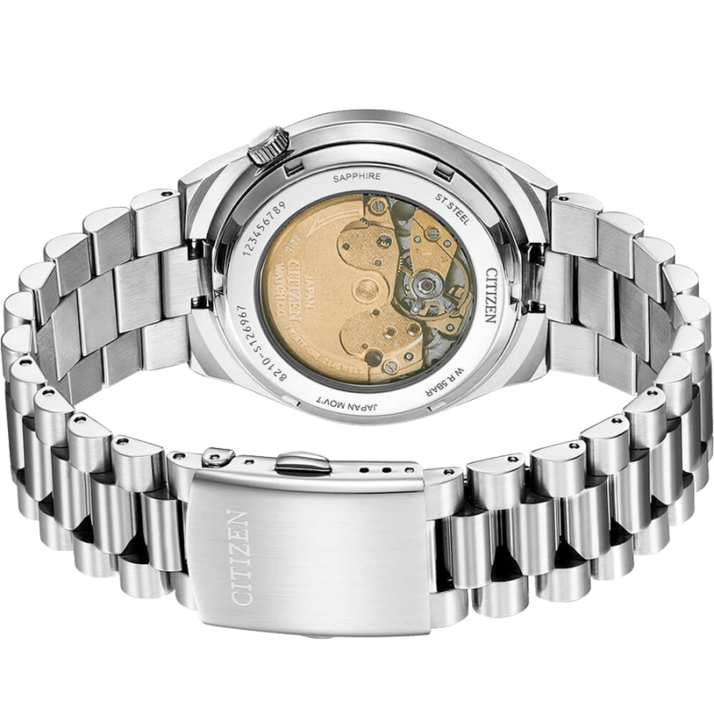 Citizen Tsuyosa Automatic White Dial Silver Steel Strap Watch For Men - NJ0150-81A