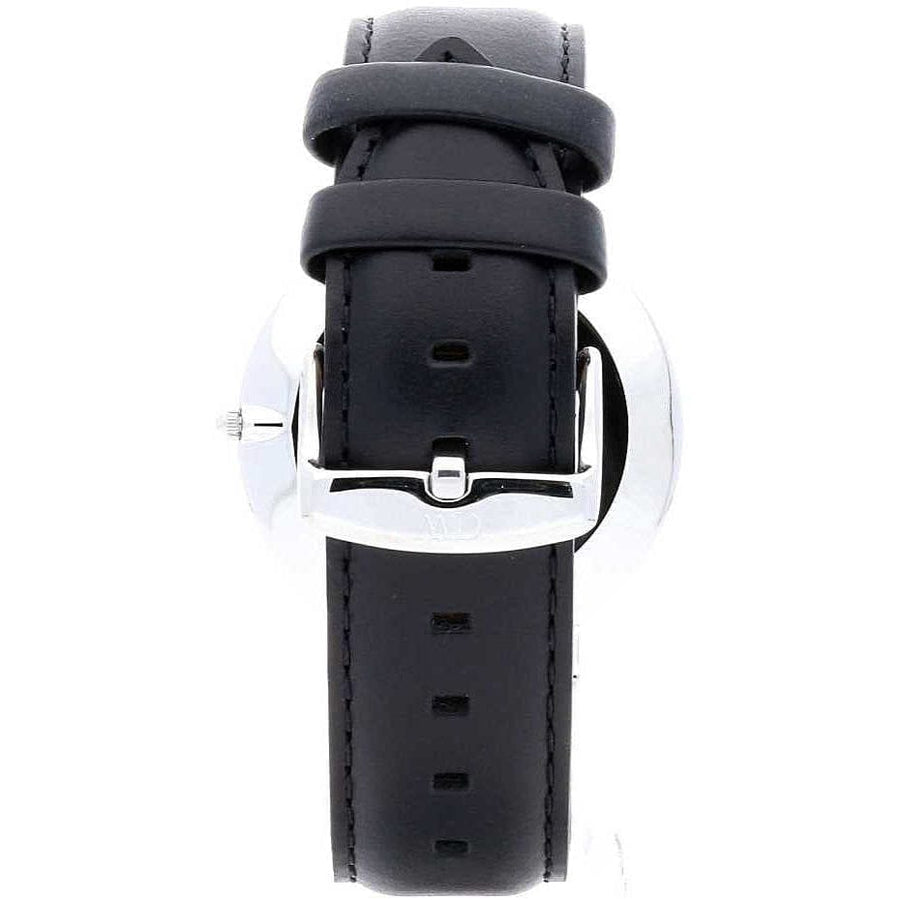 Daniel Wellington Classic Sheffield Black Dial Black Leather Strap Watch For Men - DW00100133