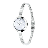 Movado Bela Mother of Pearl Dial Silver Steel Strap Watch For Women - 0606616