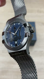 Maserati Potenza Quartz Blue Dial Grey Mesh Bracelet Watch For Men - R8853108005