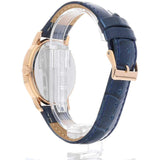 Guess Analog Blue Dial Blue Leather Strap Watch For Men - W0496G4