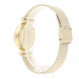 Emporio Armani Gianni T Bar Mother of Pearl Dial Gold Mesh Bracelet Watch For Women - AR11321