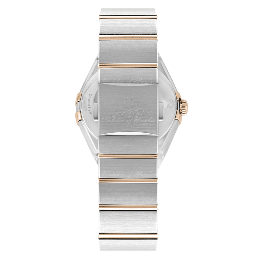 Omega Constellation Manhattan Mother of Pearl Dial Two Tone Steel Strap Watch for Women - 131.20.28.60.55.002