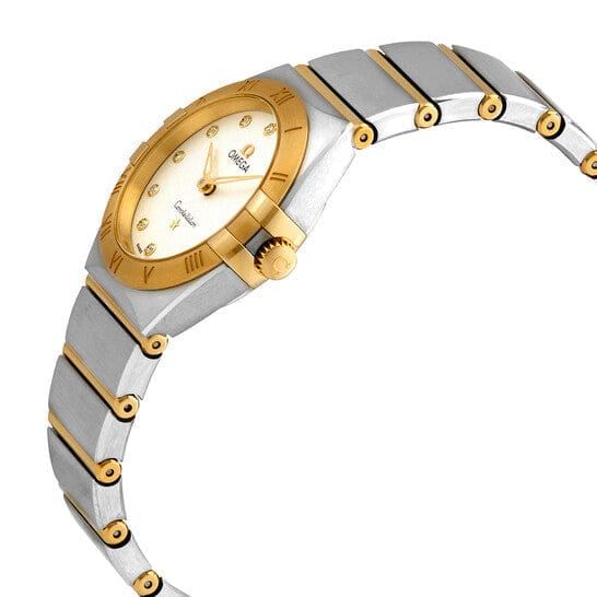 Omega Constellation Manhattan Mother of Pearl Dial Two Tone Steel Strap Watch for Women - 131.20.28.60.55.002