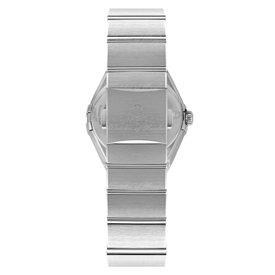 Omega Constellation Manhattan Quartz Diamonds Mother of Pearl Dial Silver Steel Strap Watch for Women - 131.15.25.60.55.001