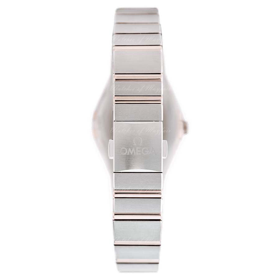 Omega Constellation Manhattan Quartz Diamonds Mother of Pearl Dial Two Tone Steel Strap Watch for Women - 131.20.25.60.55.001