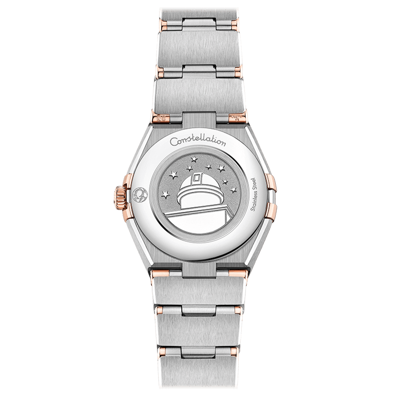 Omega Constellation Quartz Diamonds Blue Dial Two Tone Steel Strap Watch for Women - 131.25.25.60.53.002