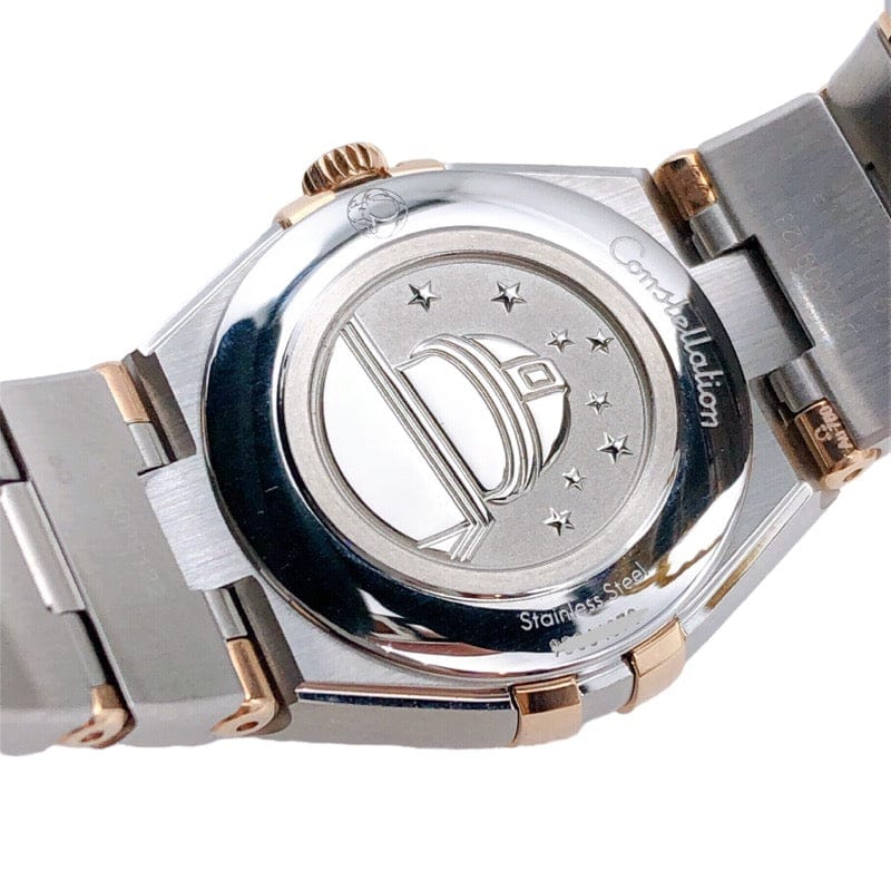 Omega Constellation Quartz Diamonds Blue Dial Two Tone Steel Strap Watch for Women - 131.20.25.60.53.002