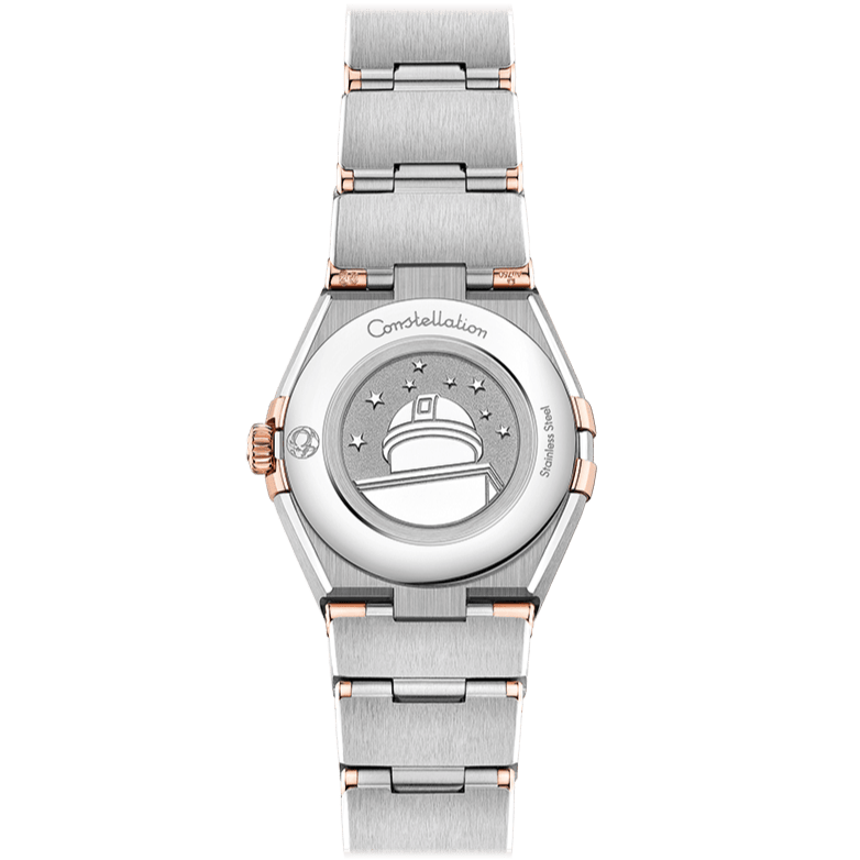 Omega Constellation Quartz Diamonds Mother of Pearl Dial Two Tone Steel Strap Watch for Women - 131.25.25.60.55.001