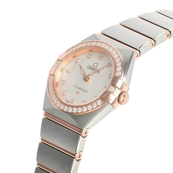 Omega Constellation Quartz Diamonds Mother of Pearl Dial Two Tone Steel Strap Watch for Women - 131.25.25.60.55.001