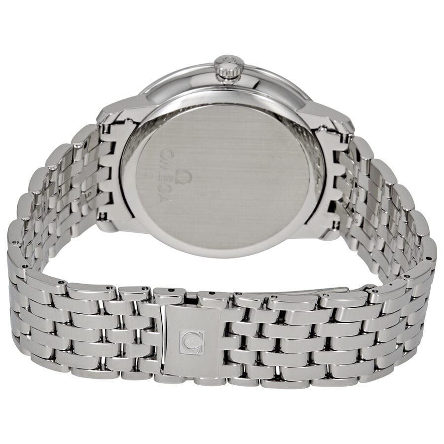 Omega De Ville Prestige Co-Axial Black Dial Silver Steel Strap Watch for Men - 424.10.40.20.01.001