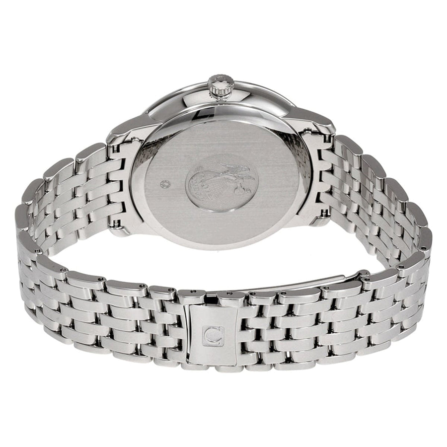 Omega De Ville Prestige Co-Axial Rhodium Silver Dial Silver Steel Strap Watch for Men - 424.10.40.20.02.001