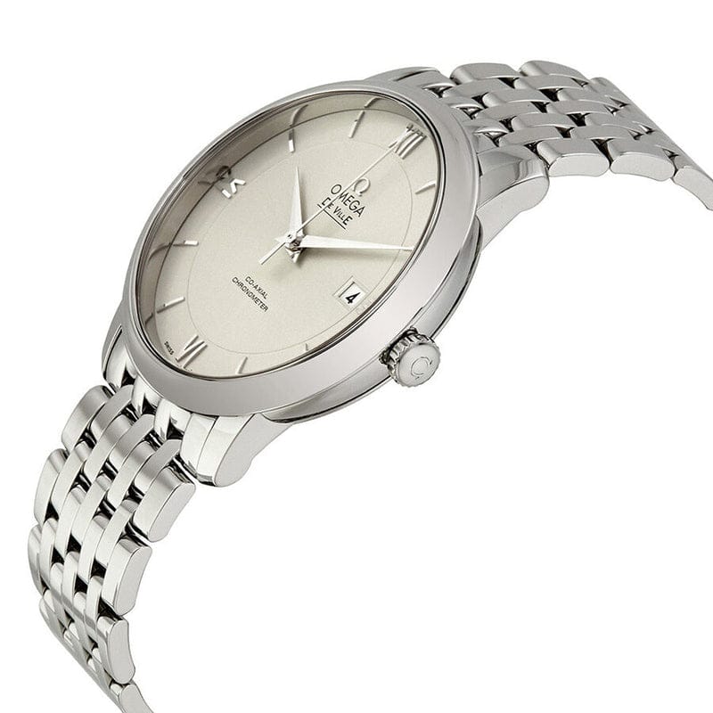 Omega De Ville Prestige Co-Axial Silver Dial Silver Steel Strap Watch for Men - 424.10.40.20.02.003