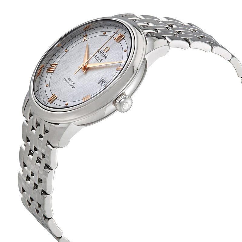Omega De Ville Prestige Co Axial Silver Dial Silver Steel Strap Watch for Men - 424.10.40.20.02.004