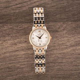 Omega De Ville Prestige Quartz Diamonds Silver Dial Two Tone Steel Strap Watch for Women - 424.25.27.60.52.001