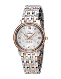 Omega De Ville Prestige Quartz Diamonds Silver Dial Two Tone Steel Strap Watch for Women - 424.25.27.60.52.001