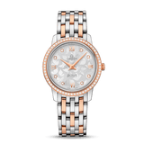 Omega De Ville Prestige Quartz Diamonds Silver Dial Two Tone Steel Strap Watch for Women - 424.25.27.60.52.001