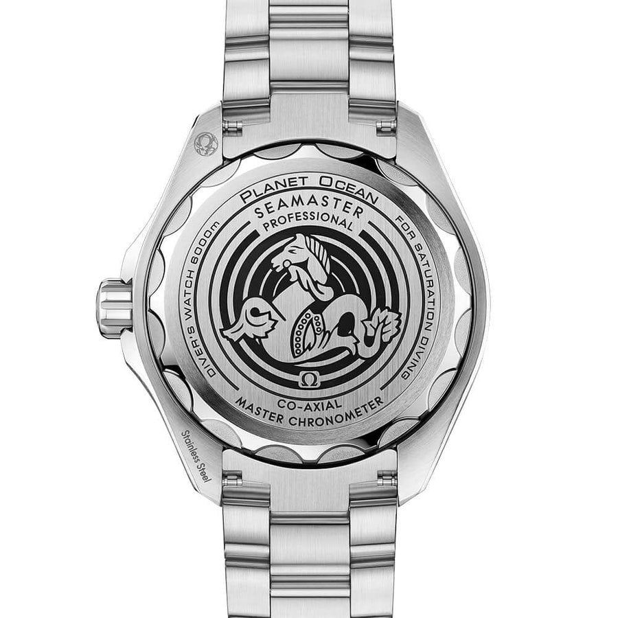Omega Seamaster Planet Ocean 6000M 45.5mm Black Dial Silver Steel Strap Watch for Men - 21530462106001