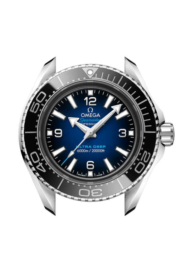 Omega Seamaster Planet Ocean 6000M Co Axial Master Chronometer Blue Dial Silver Steel Strap Watch for Men - 21530462103001