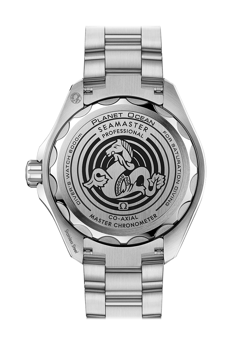 Omega Seamaster Planet Ocean 6000M Co Axial Master Chronometer Blue Dial Silver Steel Strap Watch for Men - 21530462103001