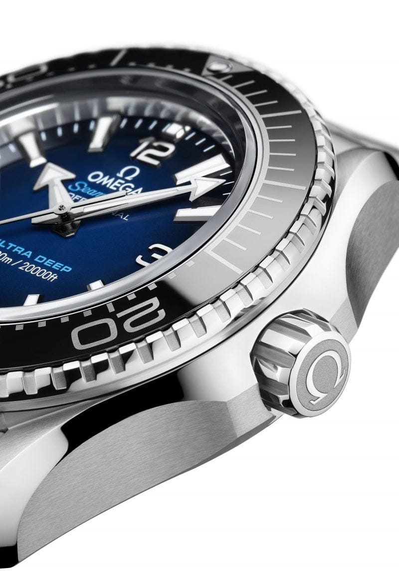 Omega Seamaster Planet Ocean 6000M Co Axial Master Chronometer Blue Dial Silver Steel Strap Watch for Men - 21530462103001