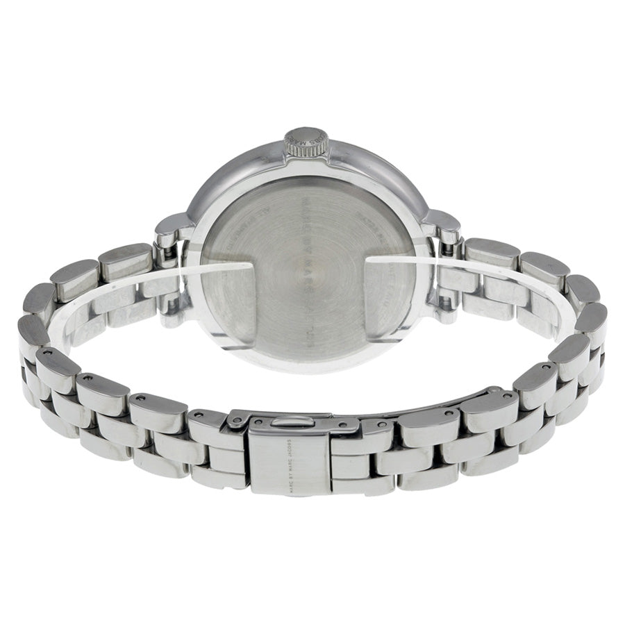 Marc Jacobs Sally Orange Dial Silver Steel Strap Watch for Women - MBM3365