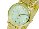 Marc Jacobs Baker Mint Green Dial Gold Stainless Steel Strap Watch for Women - MBM3284