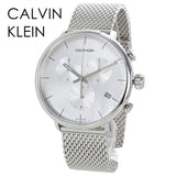 Calvin Klein High Noon Silver Dial Silver Mesh Bracelet Watch for Men - K8M27126