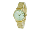 Marc Jacobs Baker Mint Green Dial Gold Stainless Steel Strap Watch for Women - MBM3284