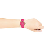 Gucci G Timeless Quartz Pink Dial Pink Leather Strap Watch For Women - YA1264115