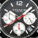 Coach Kent Grey Dial Grey Leather Strap Watch for Men - 14602561