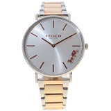 Coach Perry Silver Dial Two Tone Steel Strap Watch for Women - 14503346