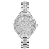 Michael Kors Runway Crystals Silver Dial Silver Steel Strap Watch for Women - MK3822