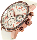 Guess Sport White Dial White Rubber Strap Watch For Women - W0616L1