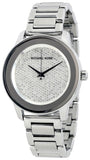 Michael Kors Kinley Diamond Pave Silver Dial Silver Steel Strap Watch for Women - MK5996