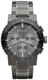 Burberry The City Grey Dial Gunmetal Grey Steel Strap Watch for Men - BU9381