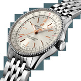 Breitling Navitimer Automatic 35 White Dial Silver Steel Strap Watch for Men - A17395F41G1A1