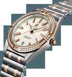 Breitling Chronomat 32 Diamonds White Dial Two Tone Steel Strap Watch for Women - U77310591A1U1