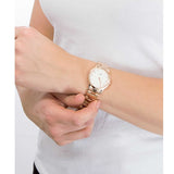 Daniel Wellington Iconic Link quartz watch on wrist