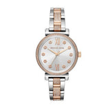 Michael Kors Sophie Chronograph Silver Dial Two Tone Steel Strap Watch For Women - MK3880