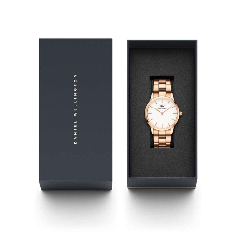 Daniel Wellington Iconic Link Rose Gold Watch 36mm in Box