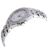 Bulova Crystal Pave Silver Dial Silver Steel Strap Watch for Men - 96B235