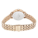 Coach Delancey Mother of Pearl White Dial Rose Gold Steel Strap Watch for Women - 14502479